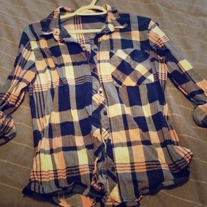 Plaid button down shirt - worn once